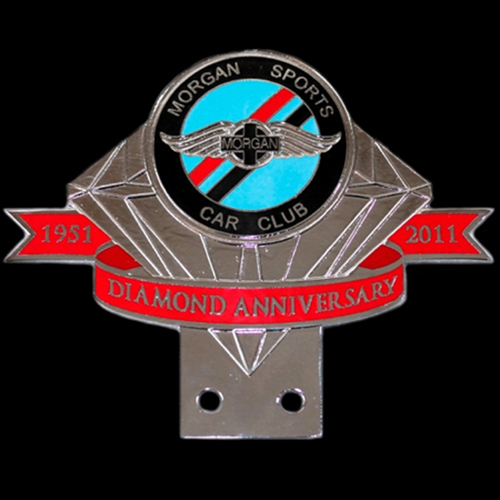 Morgan Sports Car Club Diamond Anniversary 1951-2011 Car Badge