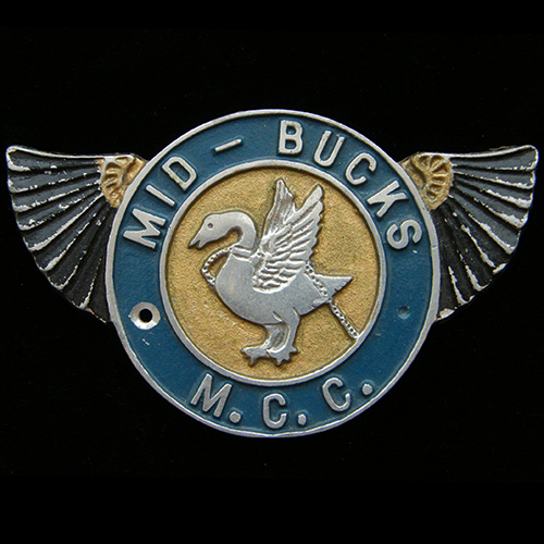 Mid Bucks Motor Cycle Club Car Badge