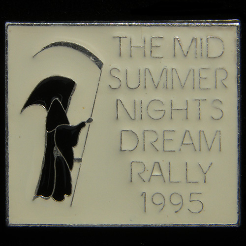 Mid Summer Nights Dream Rally pin badge
