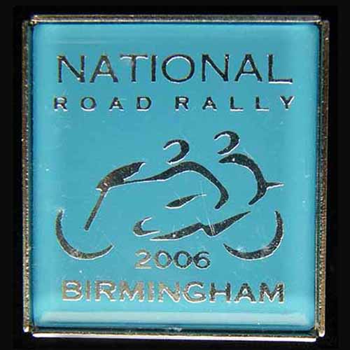 National Road Rally pin badge