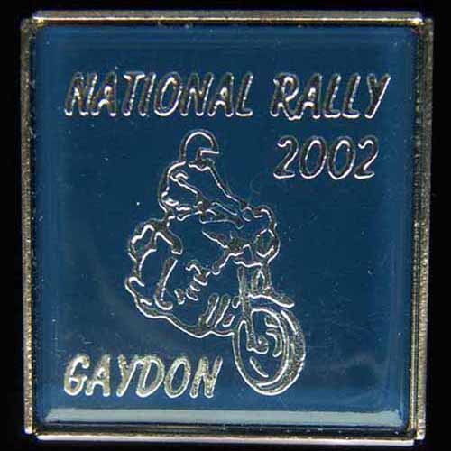 National Road Rally pin badge