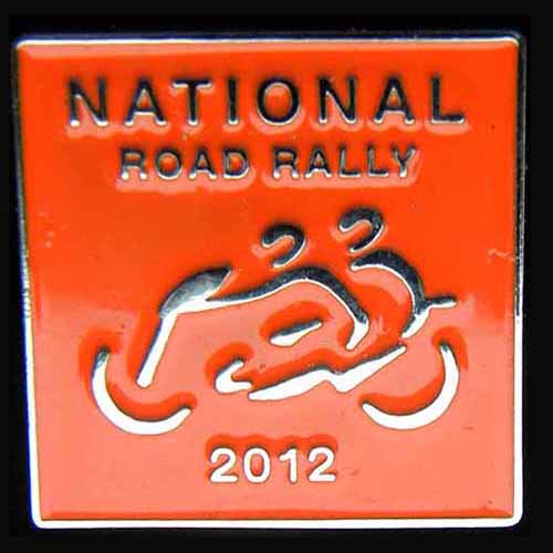 National Road Rally pin badge