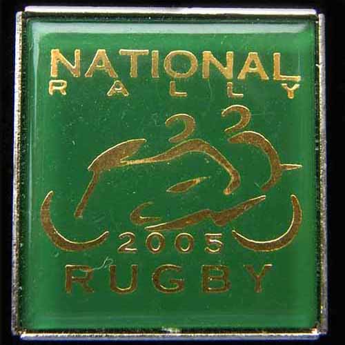 National Rally pin badge