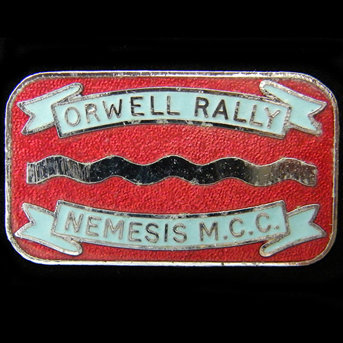 Orwell Rally pin Badge