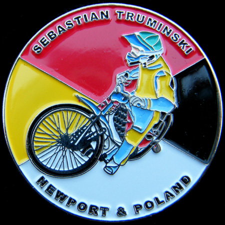 Newport Speedway lapel badge