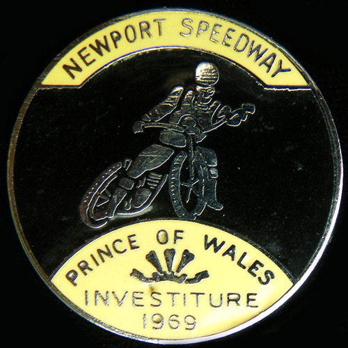 Newport Speedway lapel badge