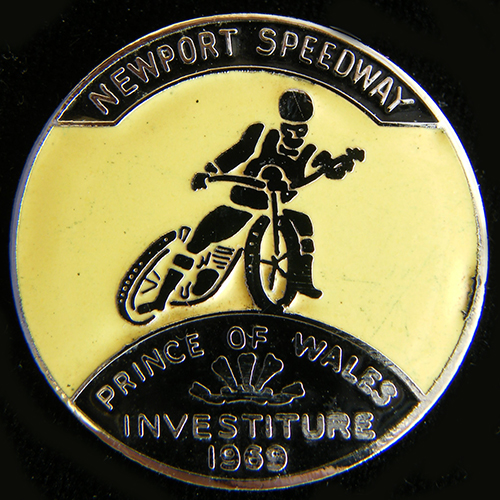 Newport Speedway lapel badge