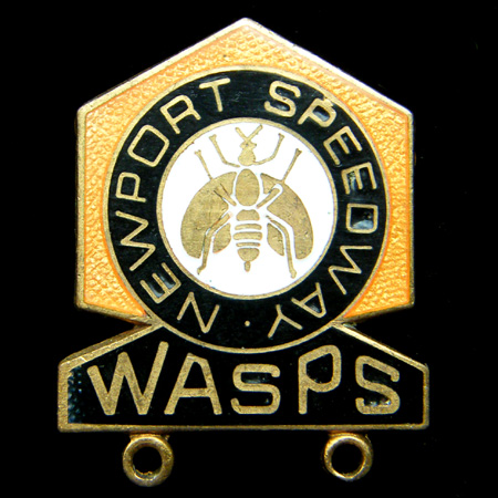Newport Speedway lapel badge