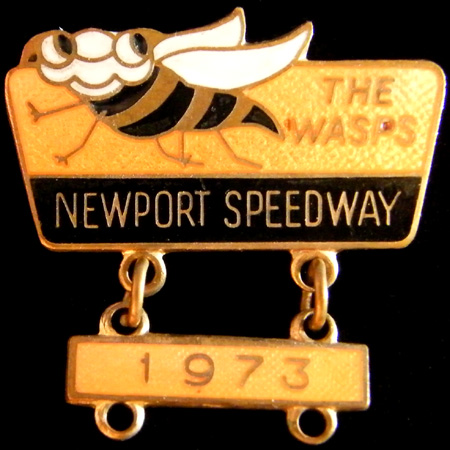 Newport Speedway lapel badge