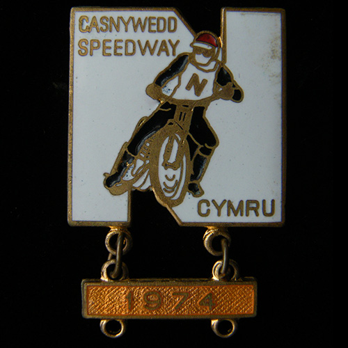 Newport Speedway lapel badge