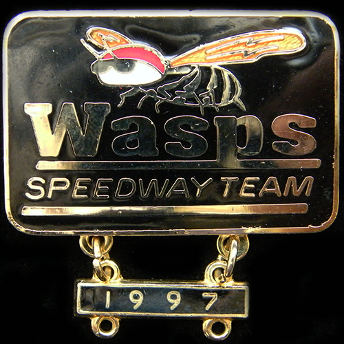 Newport Speedway lapel badge