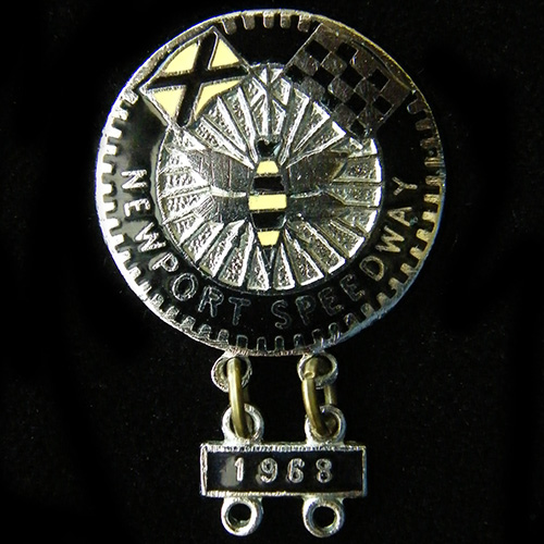 Newport Speedway lapel badge