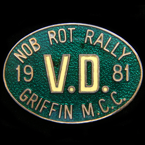 Nob Rot Rally pin badge