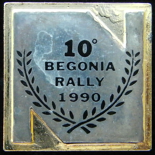 Begonia Rally Norton Rally pin badge