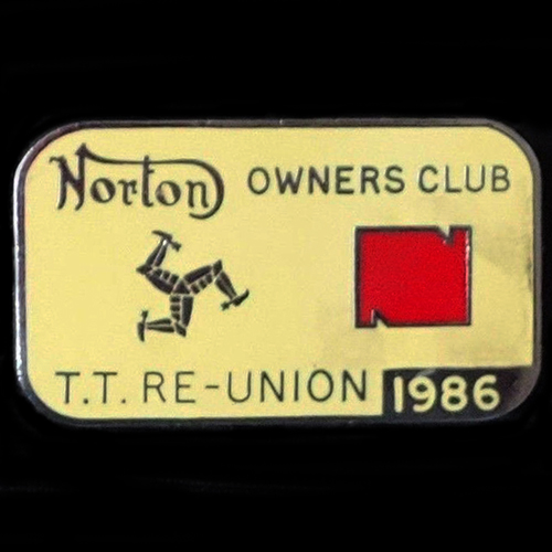 Norton Owners Club pin badge