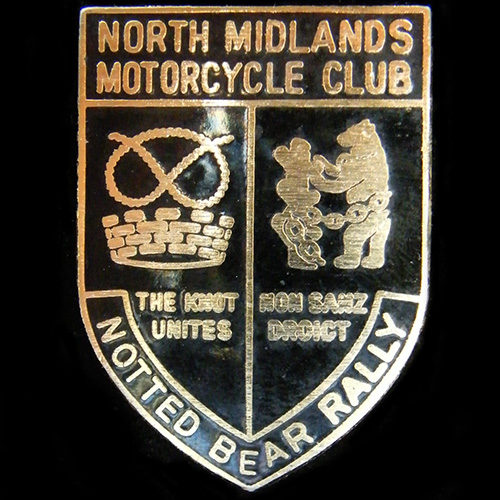 Notted Bear Rally pin badge
