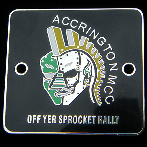 Off Yer Sprocket Rally pin badge