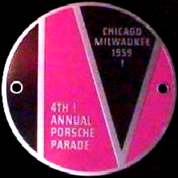 Porsche 4th Annual Parade car badge