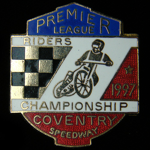 Premier League (Speedway) Riders Championship lapel Badge