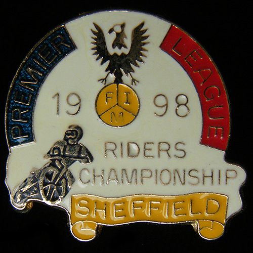 Premier League (Speedway) Riders Championship lapel Badge