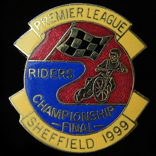 Premier League (Speedway) Riders Championship lapel Badge