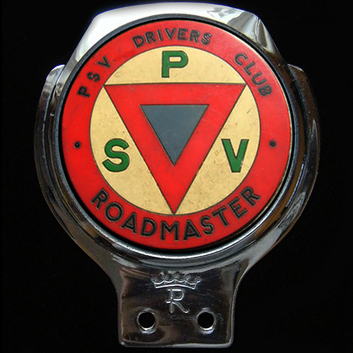 P S V Drivers Club Car Badge