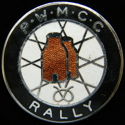 Potters Wheel  Motor Cycle Club Rallypin badge
