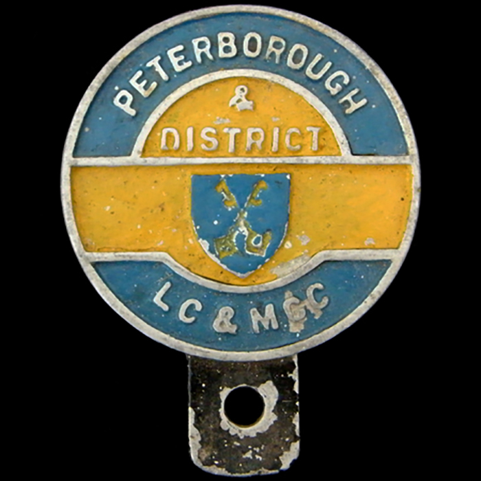 Peterborough & District Light Car & Motor Cycle Club Car Badge