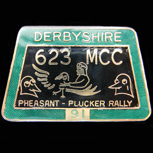 Pheasant Plucker Rally pin badge 