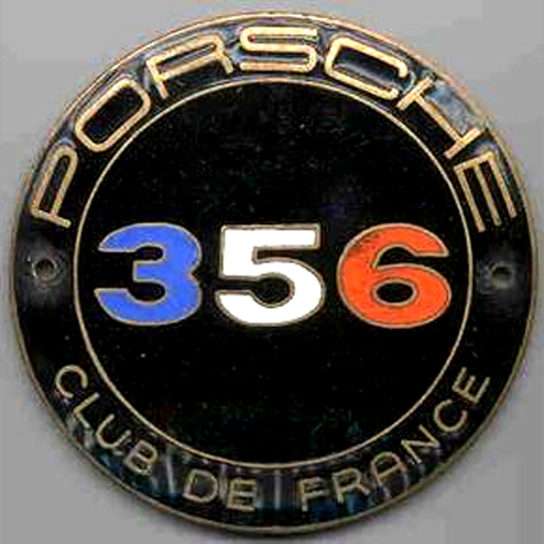 Porsche 356 Club of France car badge