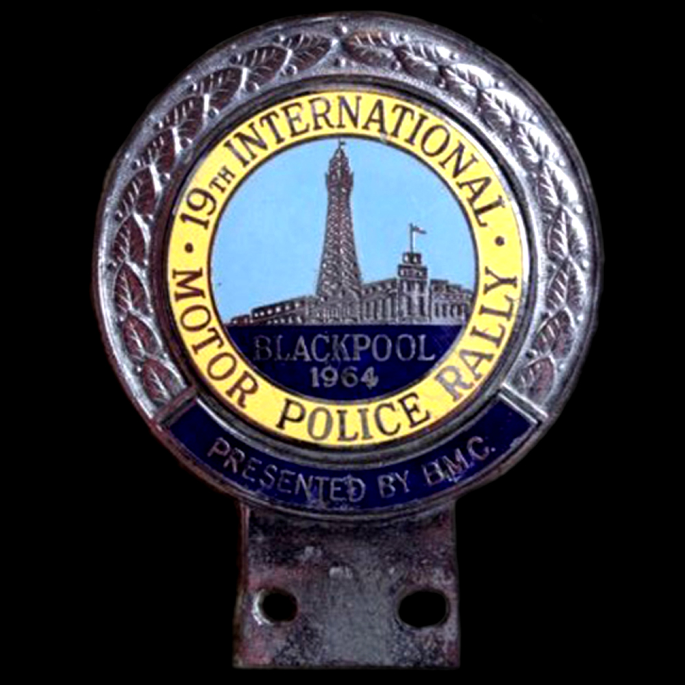 19th International Motor Police Rally car badge
