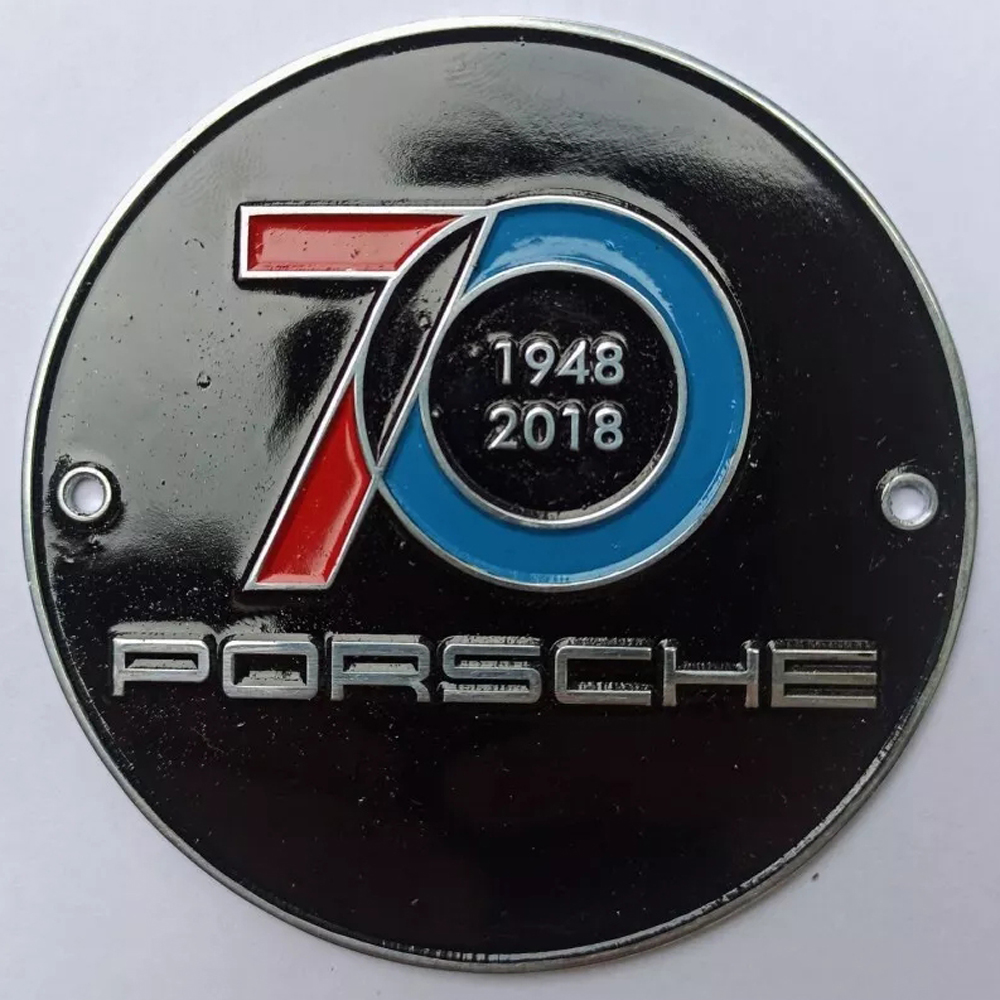 Porsche 70th Anniversary car badge