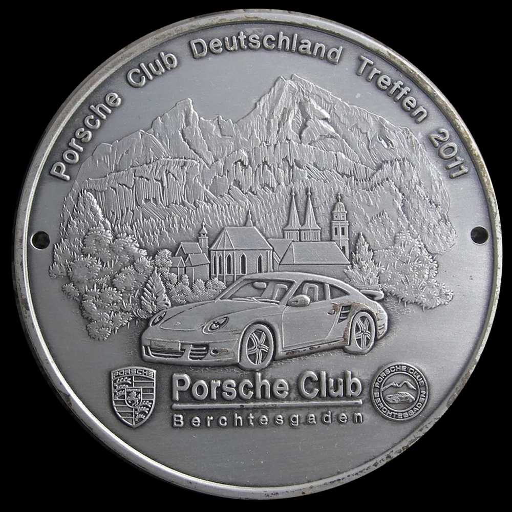 Porsche Club Berchtesgaden car badge