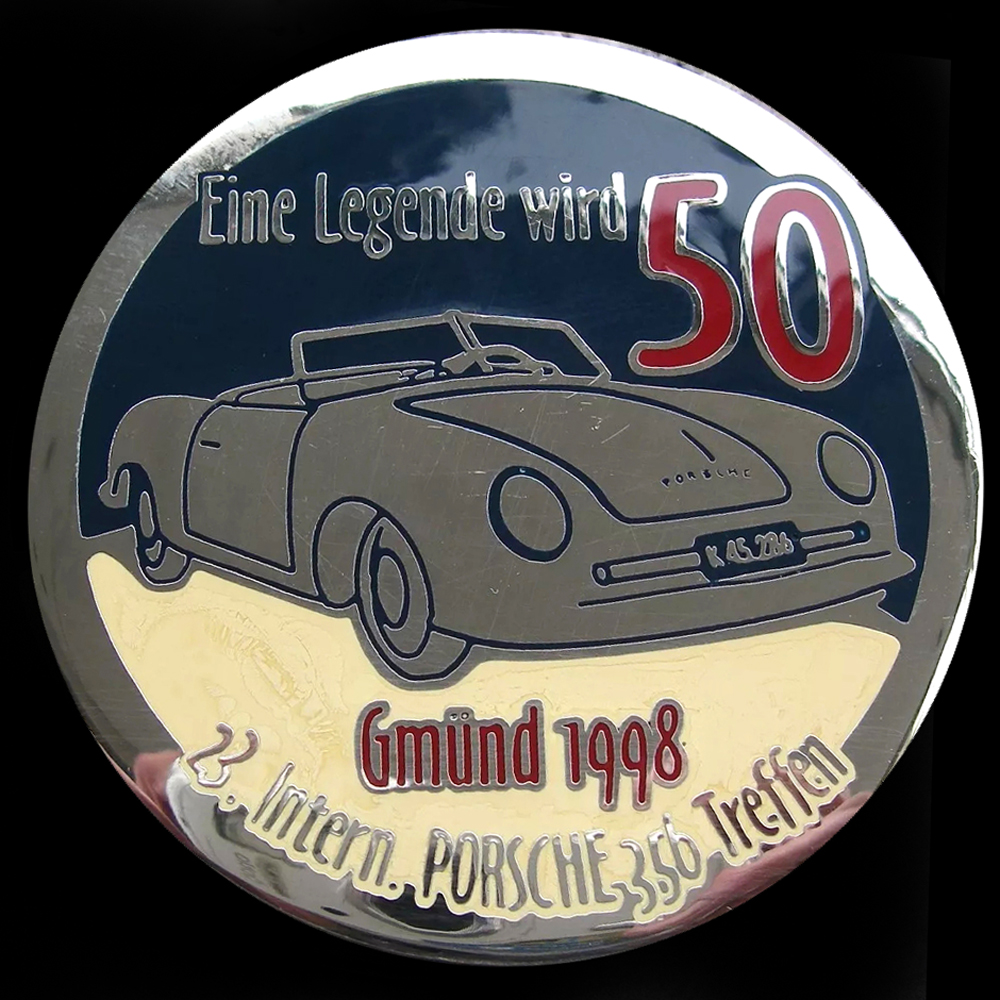 International Porsche Treffen car badge