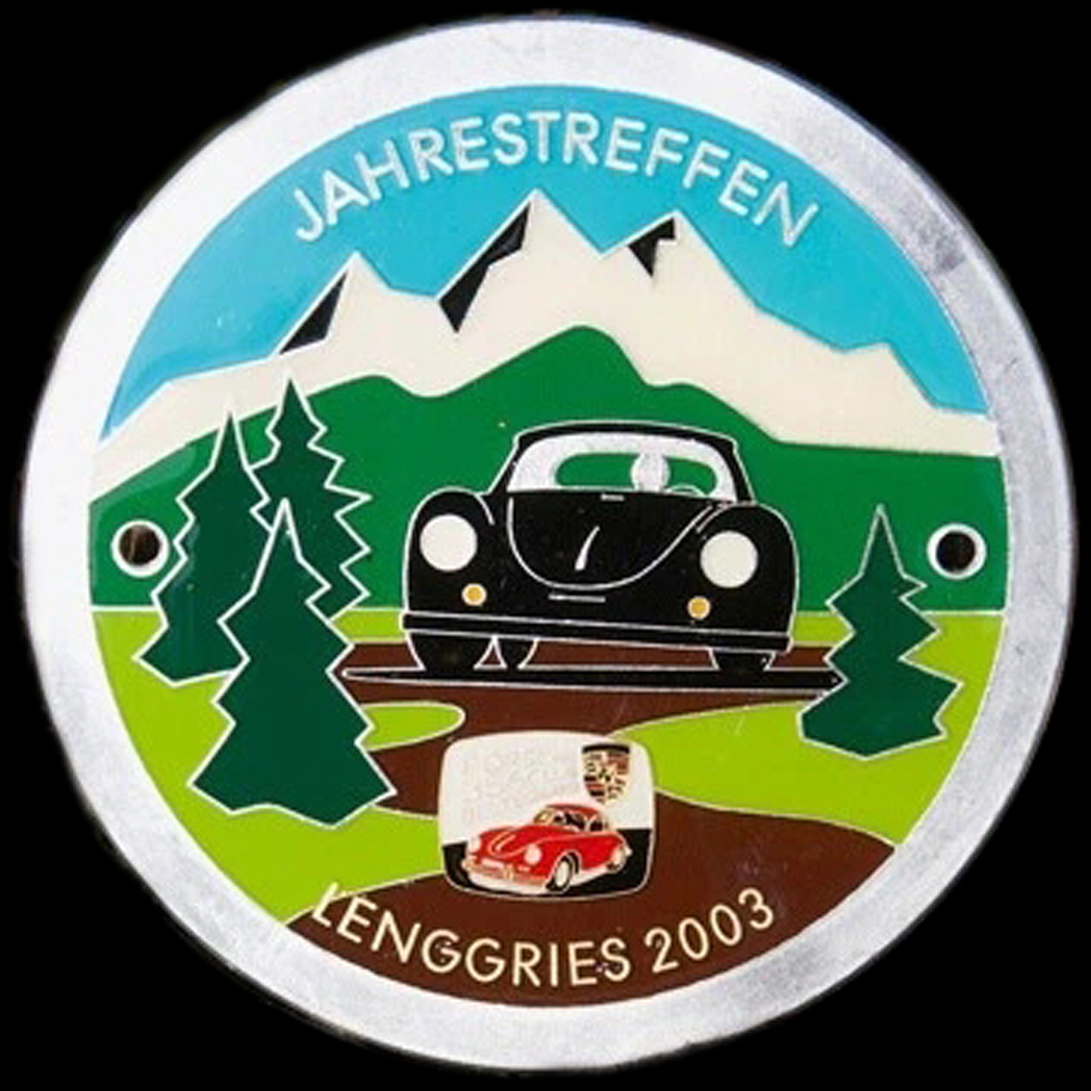 Porsche Jahrestreffen car badge