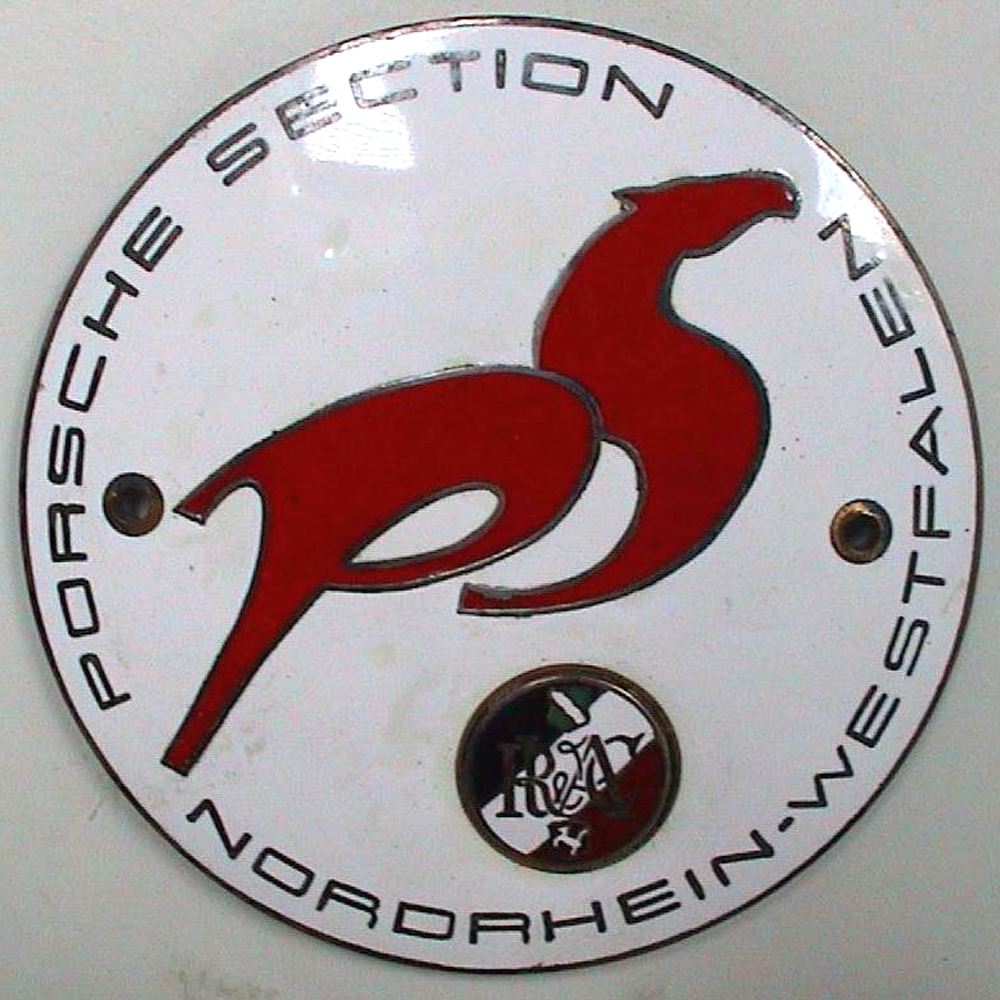 Porsche Section Nordrhein -Westfalen car badge