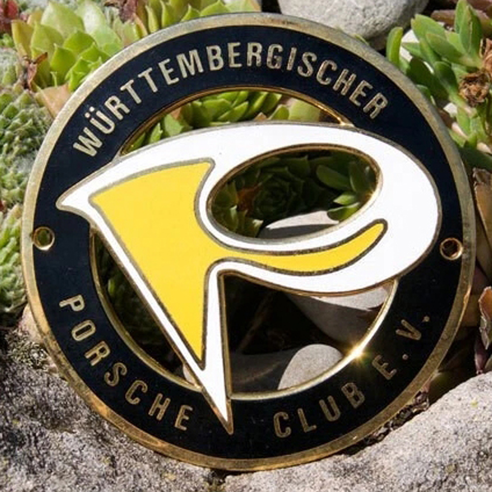 Porsche Club Württembergischer car badge