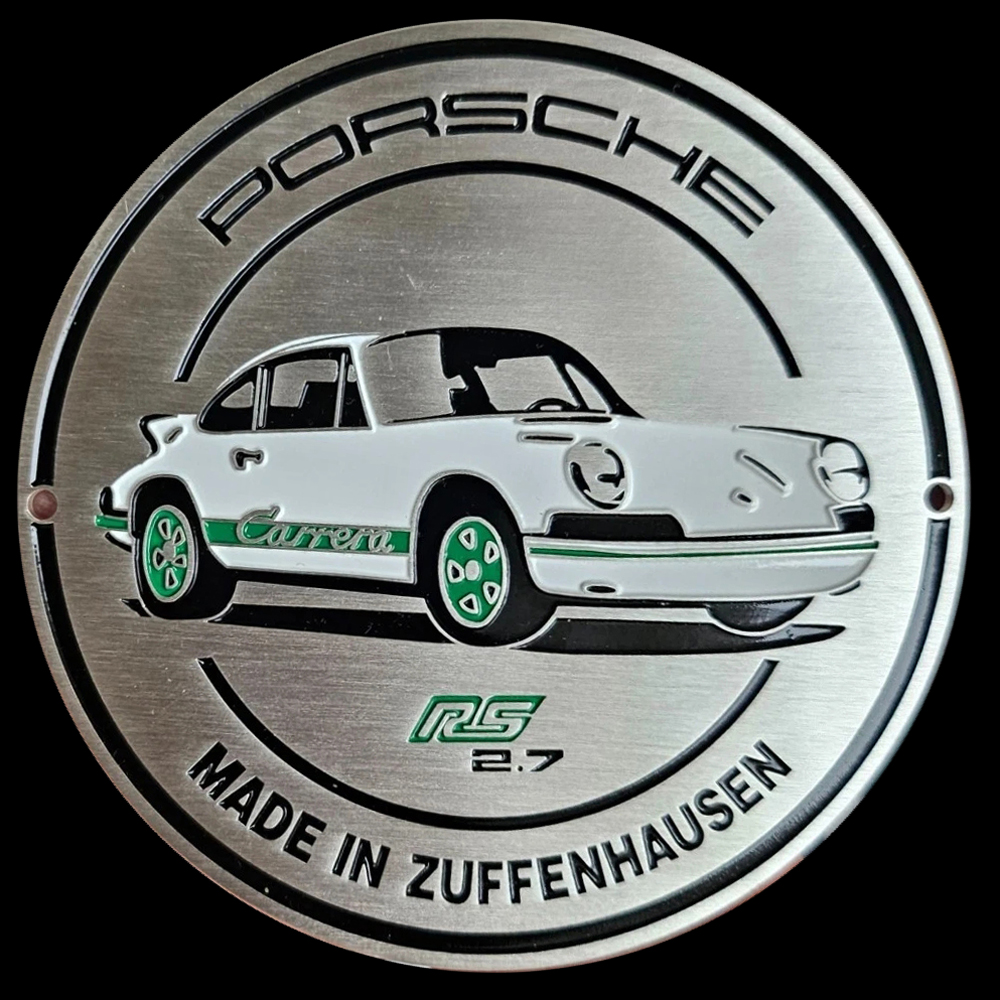 Porsche Made in Zuffenhausen car badge