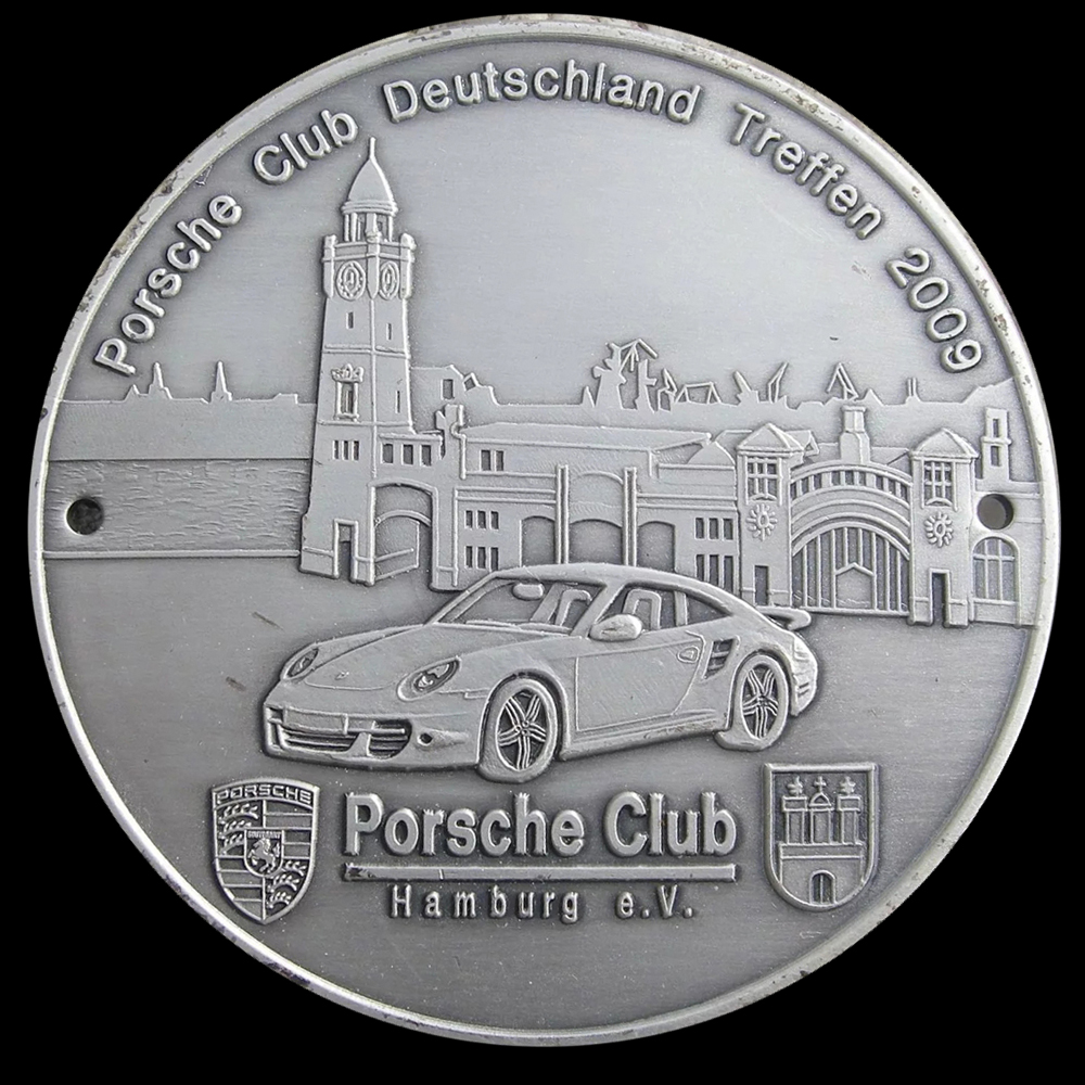 Porsche Club Hamburg car badge