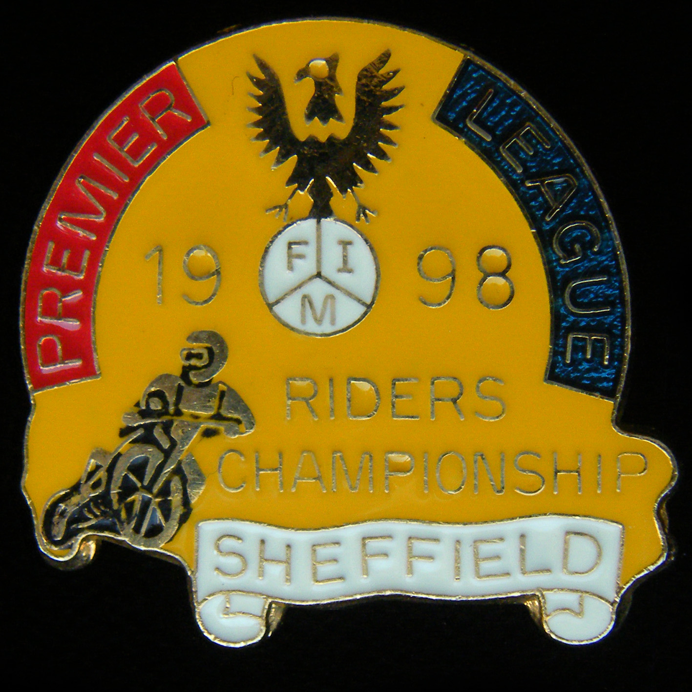 Premier League (Speedway) Riders Championship lapel Badge