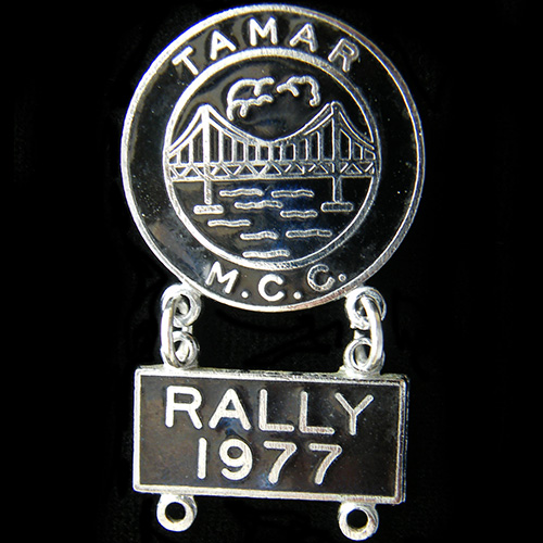 Tamar Rally pin badge