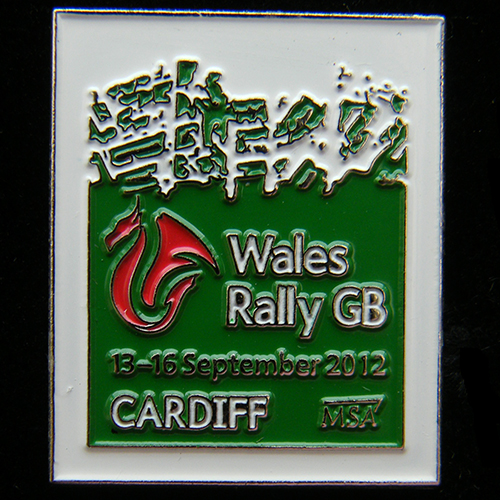 Wales GB RAC Rally Pin Badge