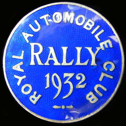 RAC Rally pin badge