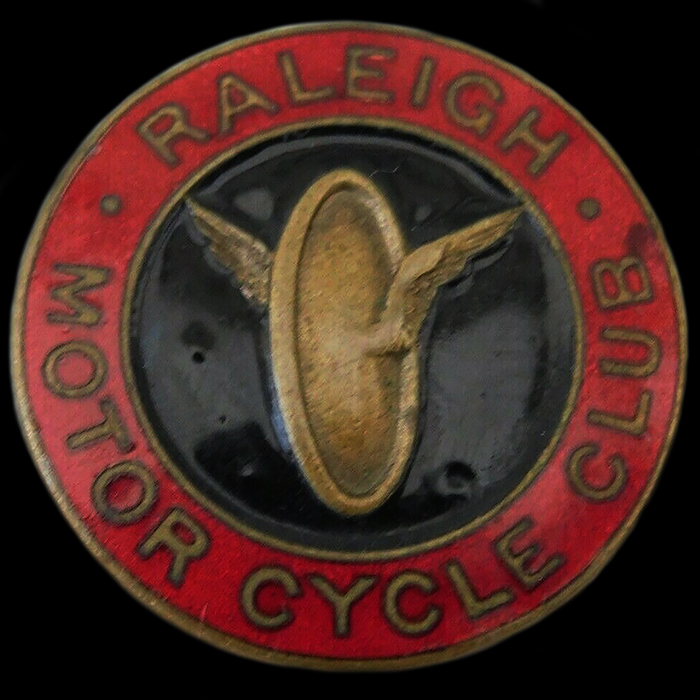 Rayleigh Motor Cycle Club car badge