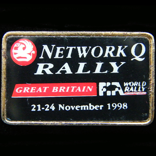 Network Q RAC Rally Pin Badge