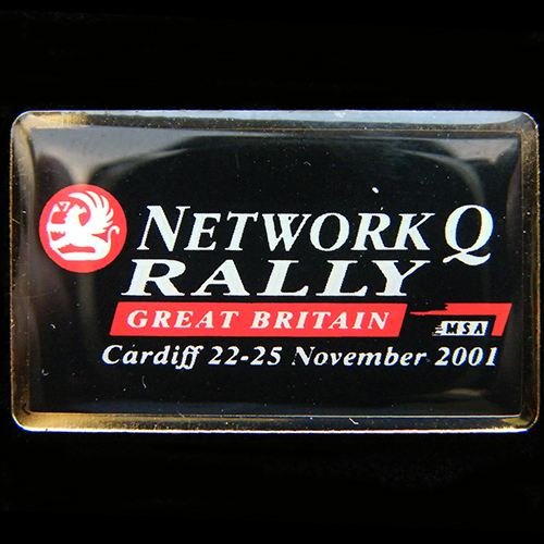 Network Q RAC Rally Pin Badge