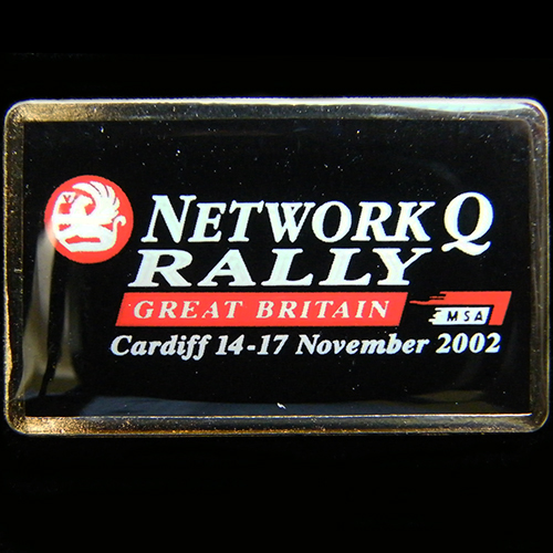 Network Q RAC Rally Pin Badge