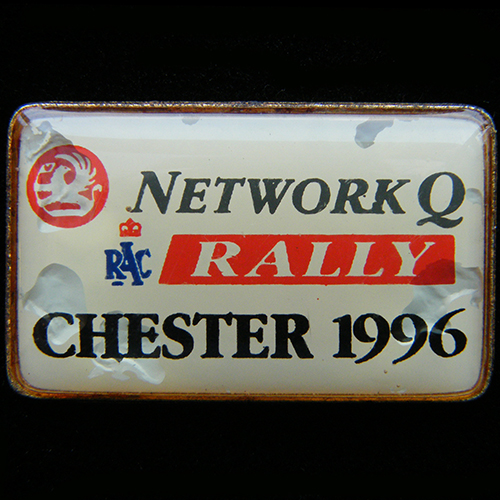 Network Q RAC Rally Pin Badge