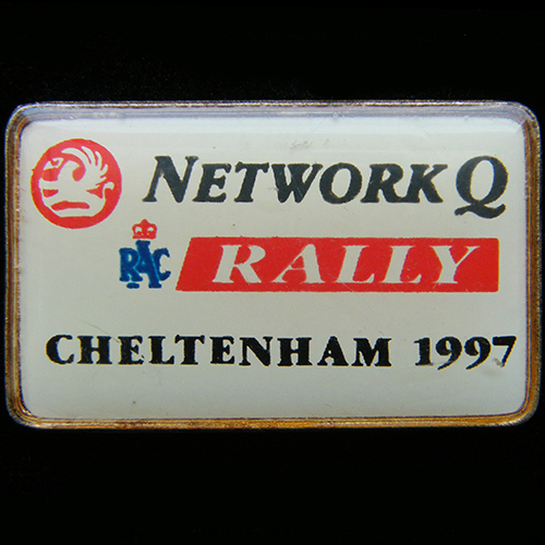 Network Q RAC Rally Pin Badge