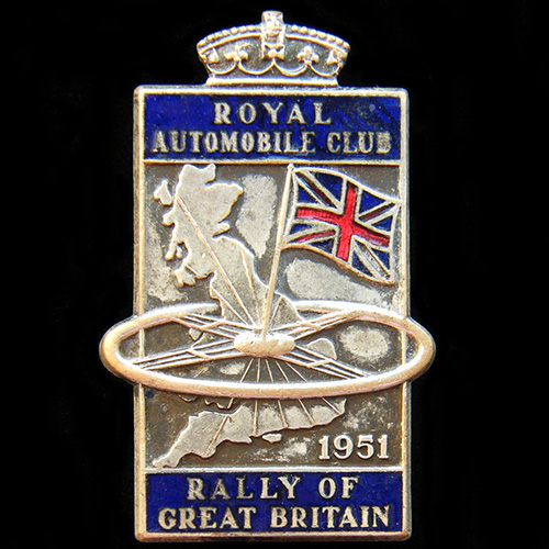 Royal Automobile Club Rally of Great Britain Lapel badge